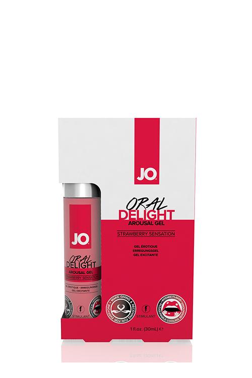 JO Oral Delight Stimulační gel - jahoda 30 ml JO