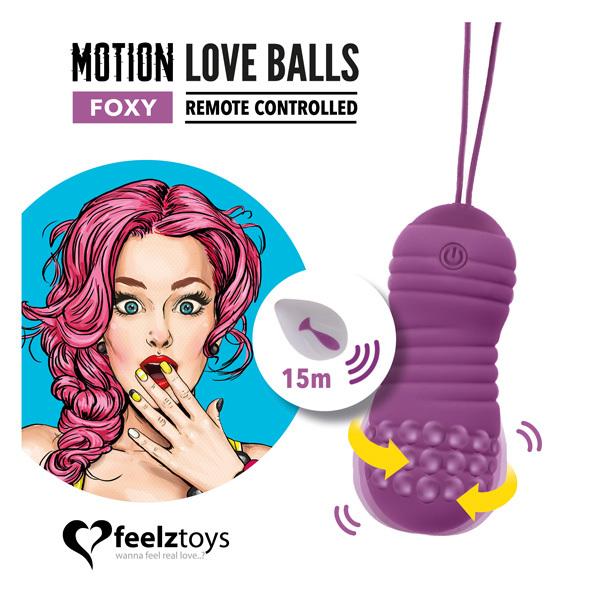 FeelzToys Motion Love Balls Foxy - vibrační vajíčko FeelzToys