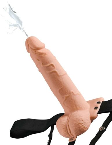 Festish Fantasy Squirting Strap-on s dírou 19 cm Pipedream