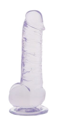 Clear Stone Briliant gelové dildo s přísavkou čiré Tonga