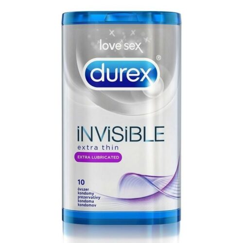 DUREX kondomy Invisible Extra Lubricated 10ks Durex