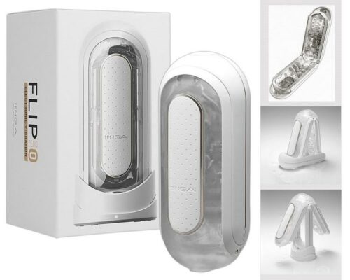 Tenga Flip Zero 0 Electronic Vibration masturbátor - bílý Tenga