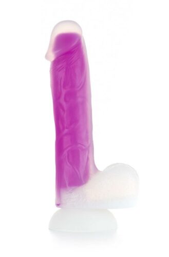 BOOM Dual Density Dildo fialové BOOM