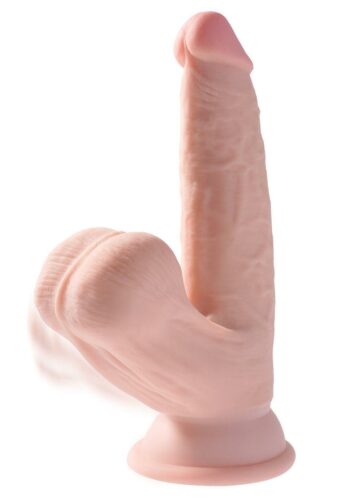 King Cock 3D realistické dildo s houpajícími se varlaty 15