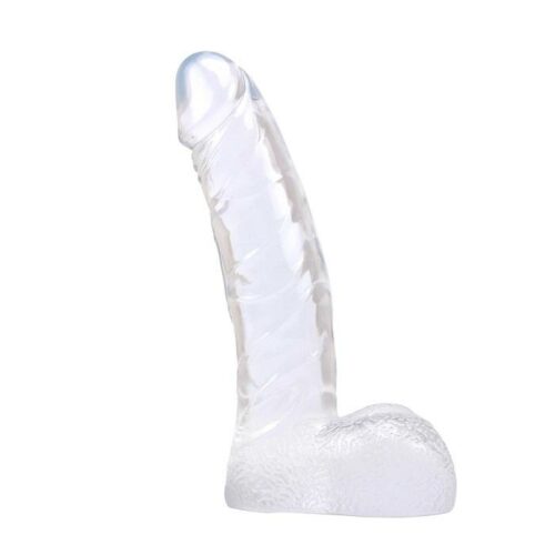 Ding Dong dildo gelové transparentní