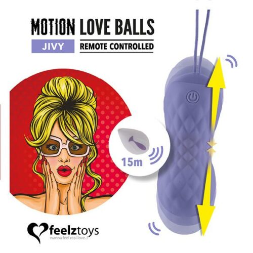 FeelzToys Motion Love Balls Jivy - vibrační vajíčko FeelzToys