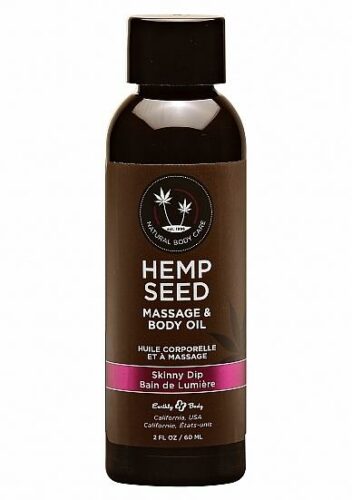 Hemp Seed masážní olej - vanilková cukrová vata 60 ml Earthly Body