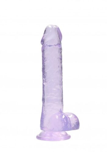 Realrock gelové dildo s přísavkou 20 cm fialové RealRock