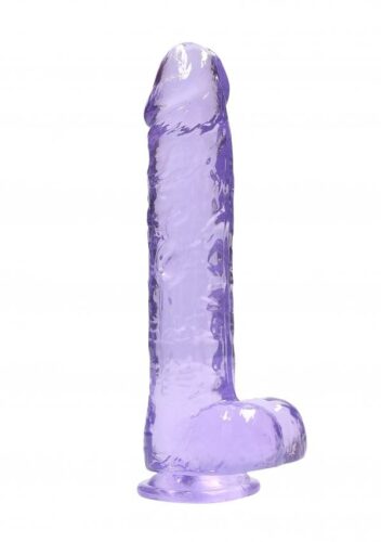 Realrock gelové dildo s přísavkou 23 cm fialové RealRock