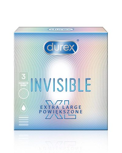 DUREX kondomy  Invisible XL 3 ks Durex