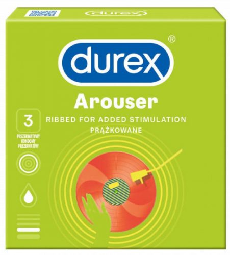 Durex Arouser – vroubkované kondomy (3 ks)