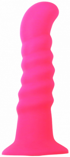 Silikonové dildo s přísavkou Hot Pink (18 cm)