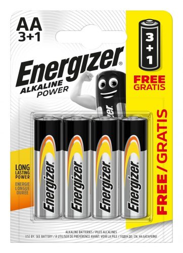 Energizer Alkaline Power baterie Tužka AA/4 3+1 zdarma Energizer