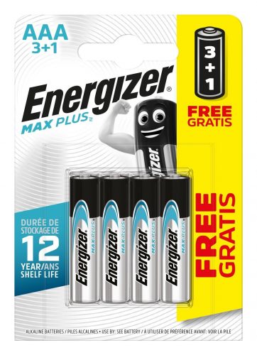 Energizer MAX Plus baterie Mikrotužka AAA/4 3+1 zdarma Energizer