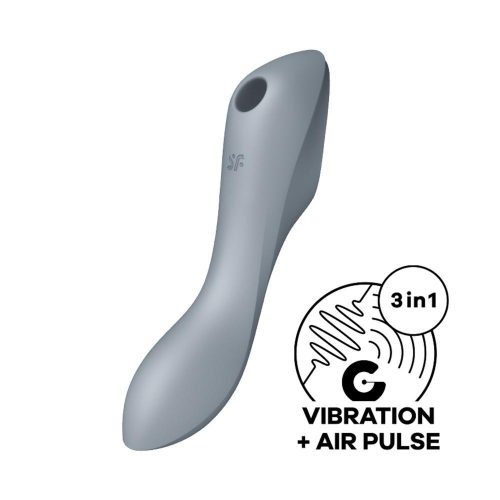 Satisfyer Curvy Trinity 3 vibrátor - modrošedý Satisfyer