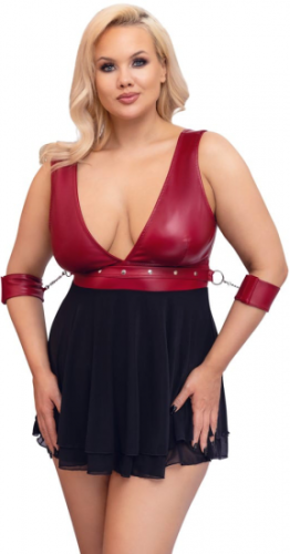 Plus size košilka Red Bondage