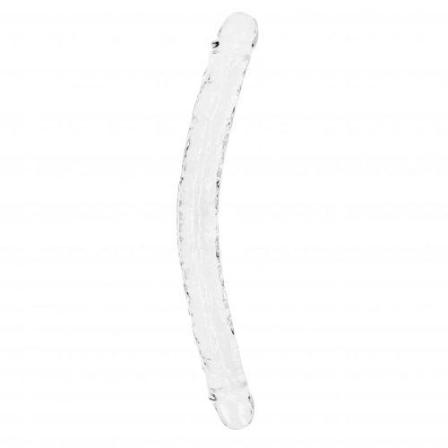 Realrock Oboustranné dildo 45 cm - transparentní RealRock