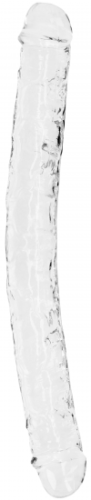 Oboustranné dildo Crystal Clear (34 cm)