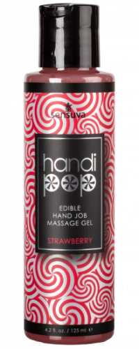 Masturbační masážní gel HandiPop Strawberry (125 ml)