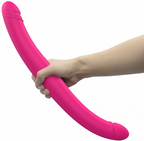 Vibrační oboustranné dildo Orgasmic Double Do (45 cm) + dárek Lubrikační gel Natural 15 ml