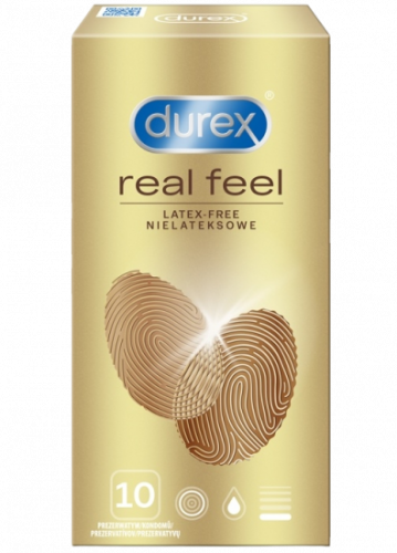 Durex Real Feel – bezlatexové kondomy (10 ks)