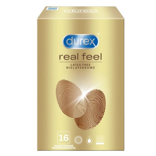 Durex Real Feel – bezlatexové kondomy (16 ks)