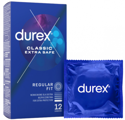 Durex Extra Safe – zesílené kondomy (12 ks)