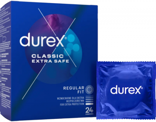 Durex Extra Safe – zesílené kondomy (24 ks)