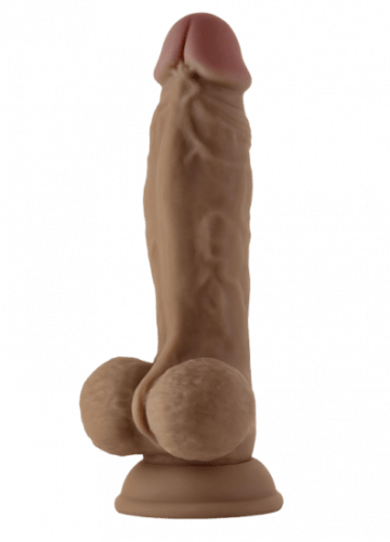 Shaft dildo z dvojitého tekutého silikonu Realistic Dong (24 cm)