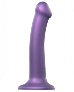 Strap-on-me dildo s přísavkou Metallic Shine M (18 cm)