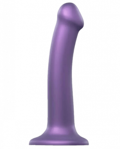 Strap-on-me dildo s přísavkou Metallic Shine M (18 cm)