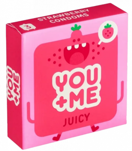 You Me JUICY– ochucené kondomy (3 ks)