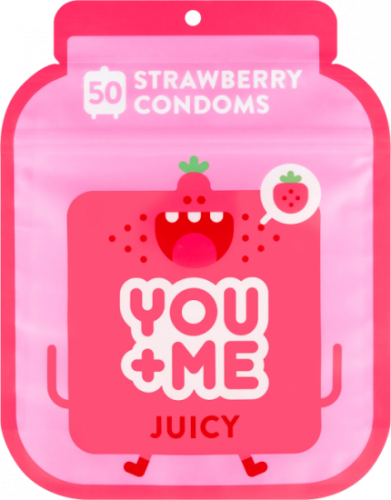 You Me JUICY  –  ochucené kondomy (50 ks)