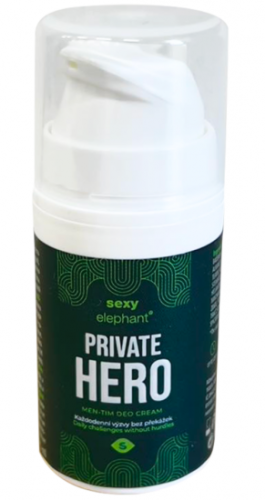 Cestovní balení Mužský intimní deodorant Private Hero (15 ml)