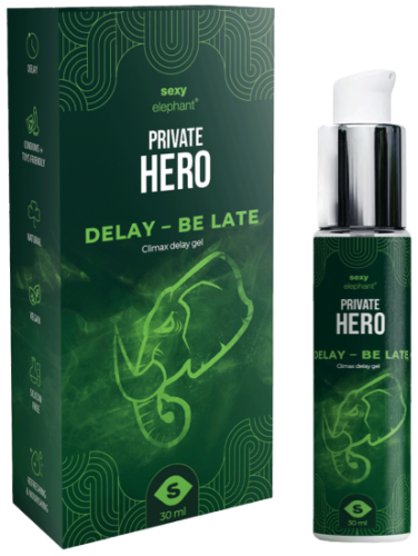 Sexy Elephant Private Hero Delay – Be Late Climax Delay gel (30 ml)