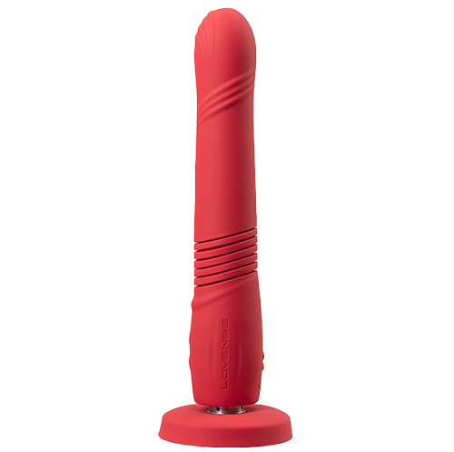 Lovense - Gravity Thrusting Dildo App Controlled Red