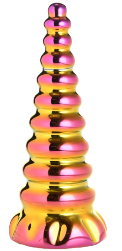 XR Brands - Twilight Rainbow Glass Dildo