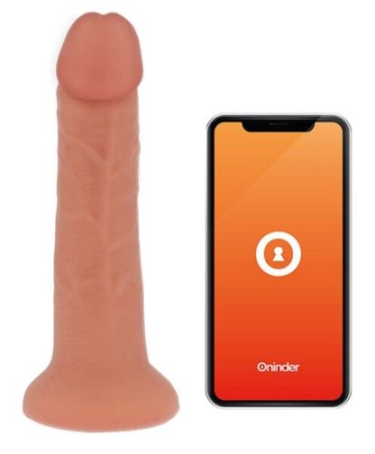 ONINDER - BOGOTÁ VIBRATOR DILDO 9 SPEEDS NATURAL 17.5 CM -O- 4 CM - FREE APP