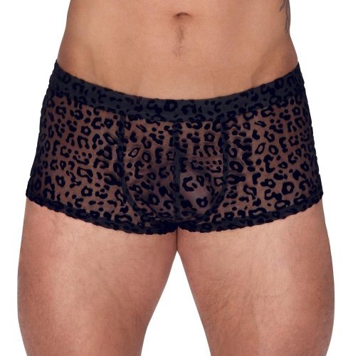 NOIR Pánské boxerky vzor leopard NOIR