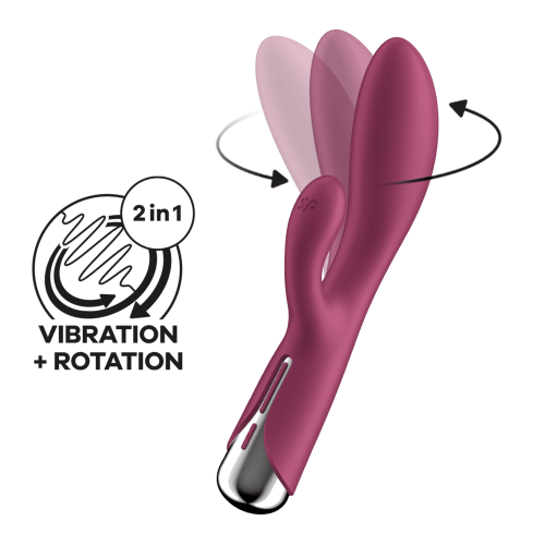 Satisfyer Spinning Rabbit 1vibrátor - vínový Satisfyer