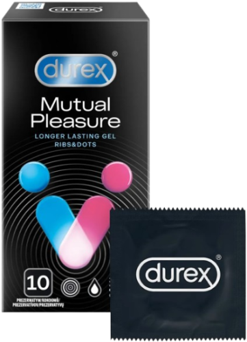 Durex Mutual Pleasure – vroubkované kondomy (10 ks)