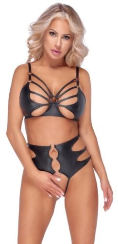 Set - podprsenka a kalhotky bez rozkroku Cottelli LINGERIE S