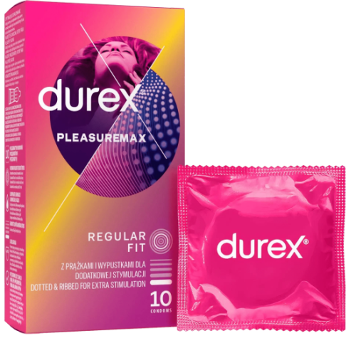 Durex Pleasuremax – vroubkované kondomy (10 ks)