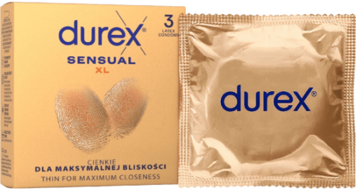 Durex Sensual – XL kondomy (3 ks)