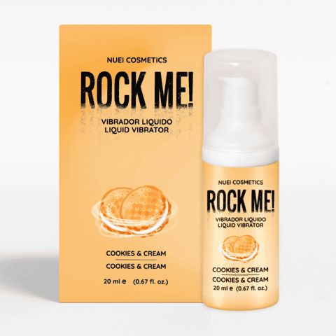 NUEI Rock me! tekutý vibrátor 20 ml - Cookies and Cream NUEI