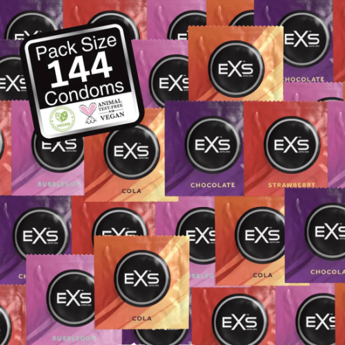 EXS Mixed Flavoured – mix ochucených kondomů (144 ks)