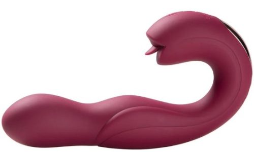 Joi - Rotating Head G-spot Vibrator & Clit Licker Maroon