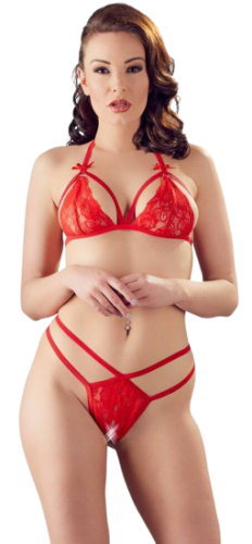 Cottelli LINGERIE Lace Set red M