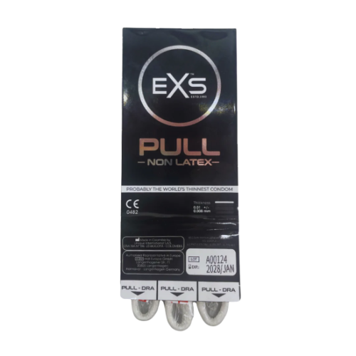 EXS Pull - Non-Latex Condoms - 3 Pieces