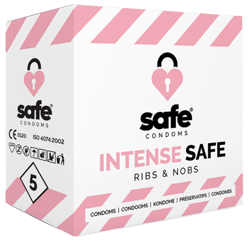 SAFE - condoms Ribs & Nobs 5 pcs